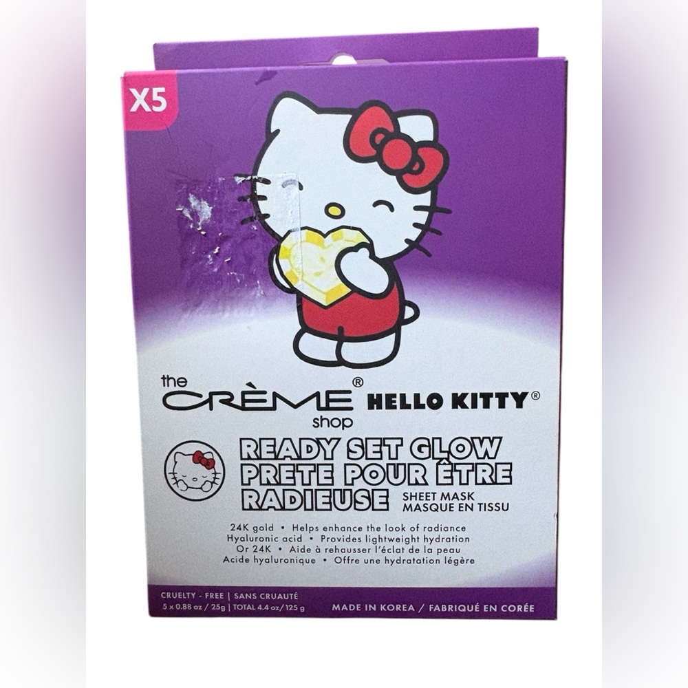 Hello Kitty x The Crème Shop Ready Set Glow Sheet Mask Pack